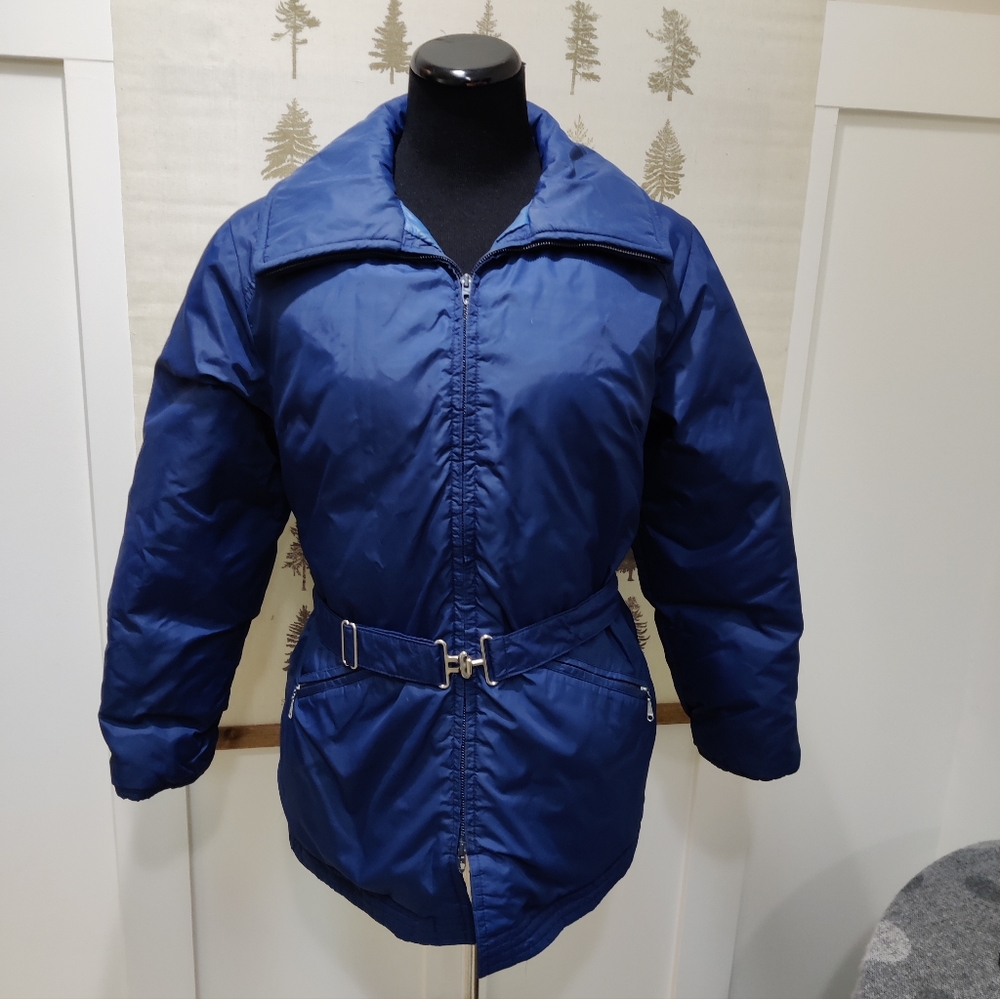 Vintage LL Bean Quilted Goose Down Winter Coat - Lg